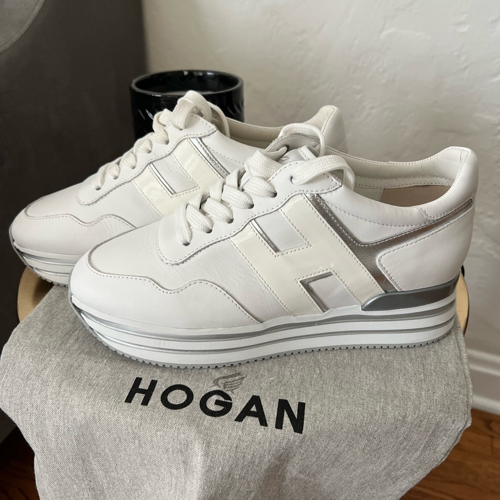 Hogan Midi H222 Sneakers - Size 38.5 European size - Picture 2 of 9